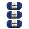Bernat Blanket Navy Yarn - 3 Pack of 150g/5.3oz - Polyester - 6 Super Bulky - 108 Yards - Knitting/Crochet